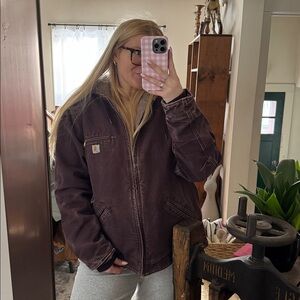 Women’s Carhartt Deep Plum Hooded Jacket XL